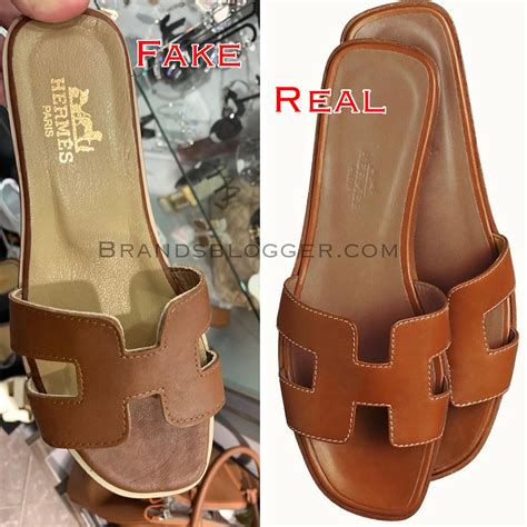 fake hermes sandals vs real|hermes oran sandals knock off.